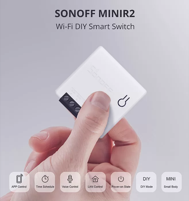 SONOFF Smart διακόπτης MINIR2, two-way, WiFi 4 SONOFF Smart διακόπτης MINIR2, two-way, WiFi - Image 2
