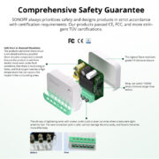 SONOFF smart διακόπτης MINIR4M, 2 κανάλια, Wi-Fi, 10A, λευκός 7