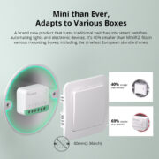 SONOFF smart διακόπτης MINIR4M, 2 κανάλια, Wi-Fi, 10A, λευκός 8