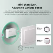 SONOFF smart διακόπτης MINIR4M, 2 κανάλια, Wi-Fi, 10A, λευκός 8