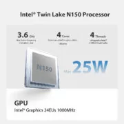 BEELINK mini PC Mini S13, Intel N150, 12GB, 512GB M.2, Windows 11 Pro 3