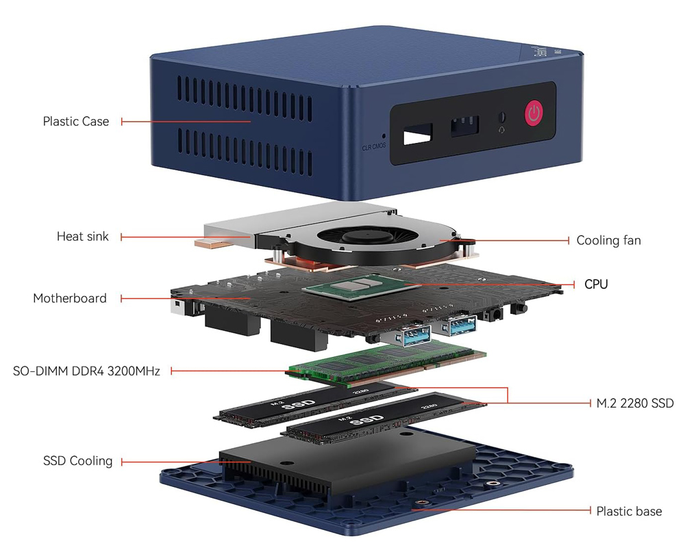 BEELINK mini PC Mini S12, Intel N95, 12GB, 512GB M.2, Windows 11 Pro 10 BEELINK mini PC Mini S12, Intel N95, 12GB, 512GB M.2, Windows 11 Pro - Image 8