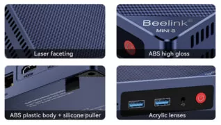 BEELINK mini PC MINI S12, Intel CPU N95, 8GB, 256GB SSD, Windows 11 Pro 6