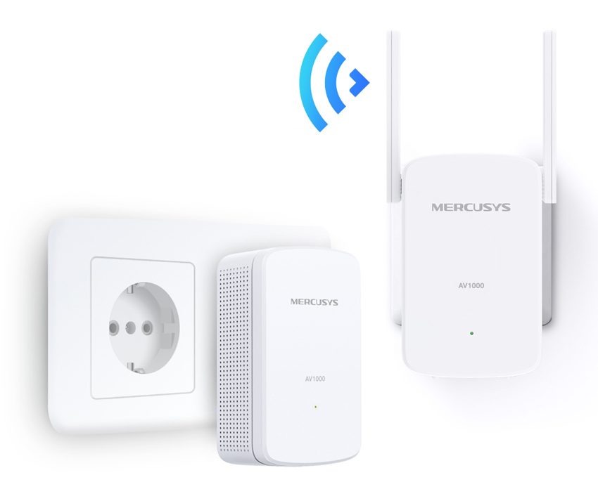 MERCUSYS Powerline Extender MP510 Kit, AV1000 Gigabit, WiFi, Ver: 1.0 4 MERCUSYS Powerline Extender MP510 Kit, AV1000 Gigabit, WiFi, Ver: 1.0 - Image 2