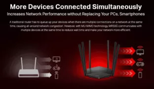 MERCUSYS Gigabit Router MR50G, WiFi 1900Mbps AC1900, Dual Band, Ver. 1.0 5