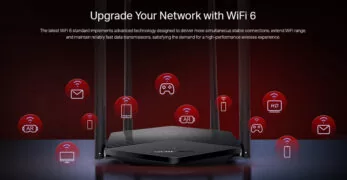 MERCUSYS router MR60X, Wi-Fi 6, 1500Mbps AX1500, Dual Band, Ver. 2.0 5
