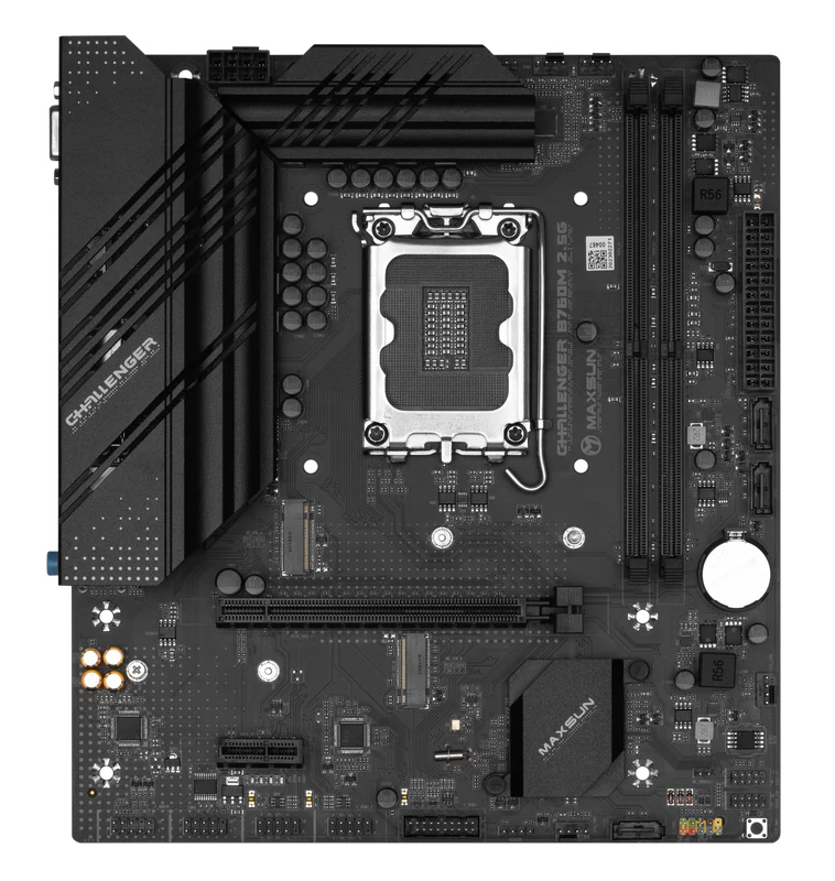 MAXSUN μητρική Challenger B760M 2.5G, 2x DDR4, s1700, USB 3.2, 2.5G LAN, M-ATX 5 MAXSUN μητρική Challenger B760M 2.5G, 2x DDR4, s1700, USB 3.2, 2.5G LAN, M-ATX - Image 3