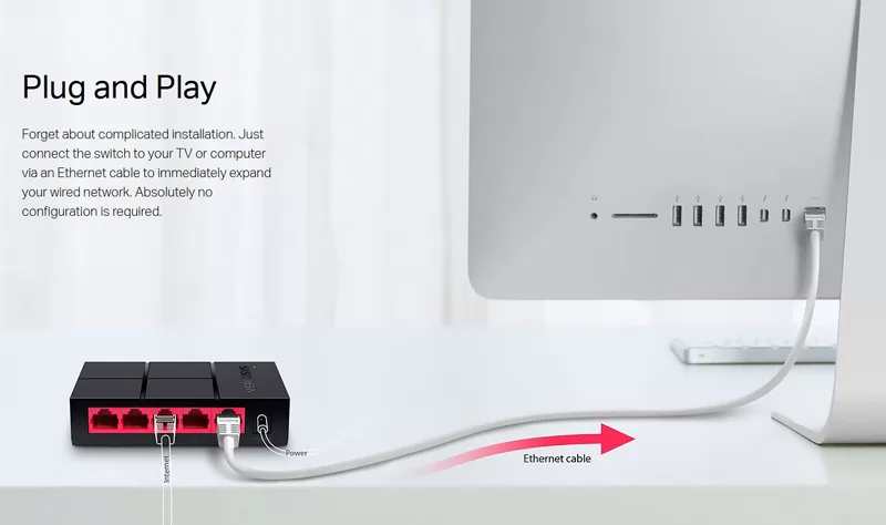 MERCUSYS desktop switch MS105G, 5x 10/100/1000 Mbps, V2.40 9 MERCUSYS desktop switch MS105G, 5x 10/100/1000 Mbps, V2.40 - Image 7