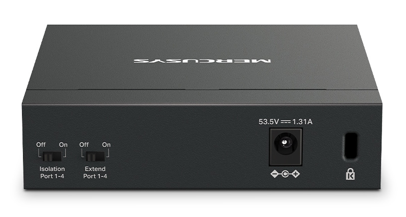 MERCUSYS Desktop Switch MS105GP, 5x 10/100/1000 Mbps, PoE+, Ver. 1.0 5 MERCUSYS Desktop Switch MS105GP, 5x 10/100/1000 Mbps, PoE+, Ver. 1.0 - Image 3