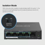 MERCUSYS Desktop Switch MS105GP, 5x 10/100/1000 Mbps, PoE+, V.3.0 5