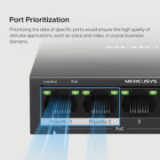 MERCUSYS Desktop Switch MS105GP, 5x 10/100/1000 Mbps, PoE+, Ver. 1.0 13 MERCUSYS Desktop Switch MS105GP, 5x 10/100/1000 Mbps, PoE+, Ver. 1.0 6
