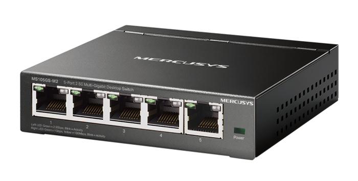 MERCUSYS desktop switch MS105GS-M2, 5x 2.5Gbps θύρες, UN/1.0 3 MERCUSYS desktop switch MS105GS-M2, 5x 2.5Gbps θύρες, UN/1.0