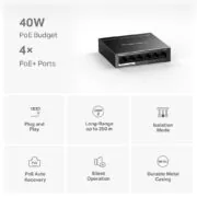 MERCUSYS Desktop Switch MS106LP, 6x 10/100 Mbps, PoE+, Ver. 1.0 2