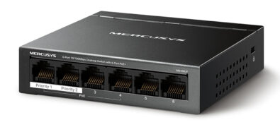 MERCUSYS Desktop Switch MS106LP, 6x 10/100 Mbps, PoE+, Ver. 1.0 2 MERCUSYS Desktop Switch MS106LP, 6x 10/100 Mbps, PoE+, Ver. 1.0 1
