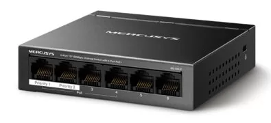 MERCUSYS Desktop Switch MS106LP, 6x 10/100 Mbps, PoE+, Ver. 1.0 1