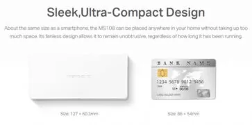 MERCUSYS Desktop Switch MS108, 8x 10/100 Mbps, Ver. 2 3