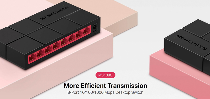 MERCUSYS Desktop Switch MS108G, 8x 10/100/1000 Mbps, Ver. 1 7 MERCUSYS Desktop Switch MS108G, 8x 10/100/1000 Mbps, Ver. 1 - Image 5