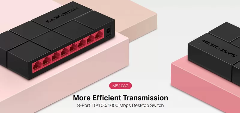 MERCUSYS Desktop Switch MS108G, 8x 10/100/1000 Mbps, Ver. 1 7 MERCUSYS Desktop Switch MS108G, 8x 10/100/1000 Mbps, Ver. 1 - Image 5