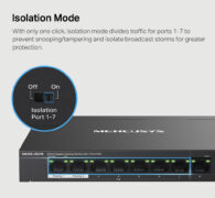 MERCUSYS Desktop Switch MS108GP, 8x 10/100/1000 Mbps, PoE+, Ver. 1.0 12 MERCUSYS Desktop Switch MS108GP, 8x 10/100/1000 Mbps, PoE+, Ver. 1.0 5