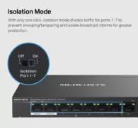 MERCUSYS Desktop Switch MS108GP, 8x 10/100/1000 Mbps, PoE+, V.1.20 5