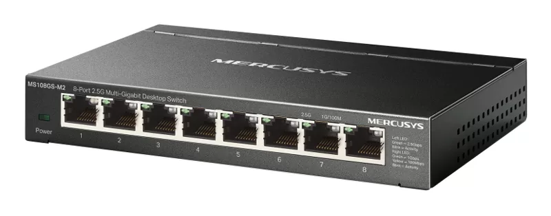 MERCUSYS desktop switch MS108GS-M2, 8x 2.5Gbps θύρες, UN/1.0 3 MERCUSYS desktop switch MS108GS-M2, 8x 2.5Gbps θύρες, UN/1.0