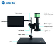SUNSHINE ψηφιακό μικροσκόπιο MS10E-03 με 10.1" οθόνη, 8x, LED, 38MP 4