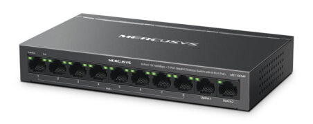 MERCUSYS Desktop Switch MS110CMP, 8x 10/100Mbps PoE+, 2x Gigabit, Ver. 1.0 1