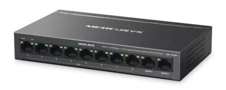 MERCUSYS Desktop Switch MS110CMP, 8x 10/100Mbps PoE+, 2x Gigabit, Ver. 1.0 1 MERCUSYS Desktop Switch MS110CMP, 8x 10/100Mbps PoE+, 2x Gigabit, Ver. 1.0