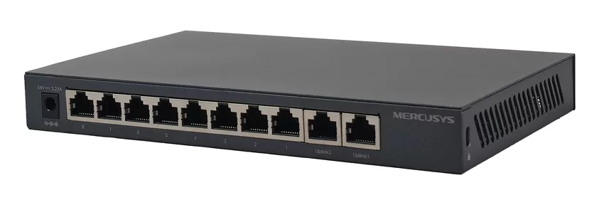 MERCUSYS Desktop Switch MS110GMP, 8x 10/100/1000Mbps PoE+, 2x Gigabit, Ver. 1.0 4 MERCUSYS Desktop Switch MS110GMP, 8x 10/100/1000Mbps PoE+, 2x Gigabit, Ver. 1.0 - Image 2