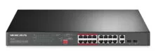 MERCUSYS rackmount switch MS118CP, 16x 10/100Mbps PoE+ & 2x Gigabit θύρες, UN/1.0