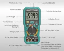PROSKIT ψηφιακό πολύμετρο MT-1280D, 1000V DC, NVC, True RMS 14 PROSKIT ψηφιακό πολύμετρο MT-1280D, 1000V DC, NVC, True RMS 3