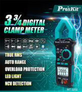 PROSKIT ψηφιακή αμπεροτσιμπίδα MT-3202, 600A AC, NCV, True RMS 2