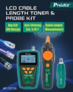 PROSKIT tester καλωδίων δικτύου MT-7071N για RJ45/11/12 & BNC 2