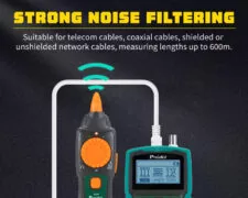 PROSKIT tester καλωδίων δικτύου MT-7071N για RJ45/11/12 & BNC 5