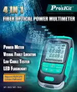 PROSKIT πολύμετρο οπτικών ινών MT-7616, μέτρηση ισχύος & VFL, 30mW 2