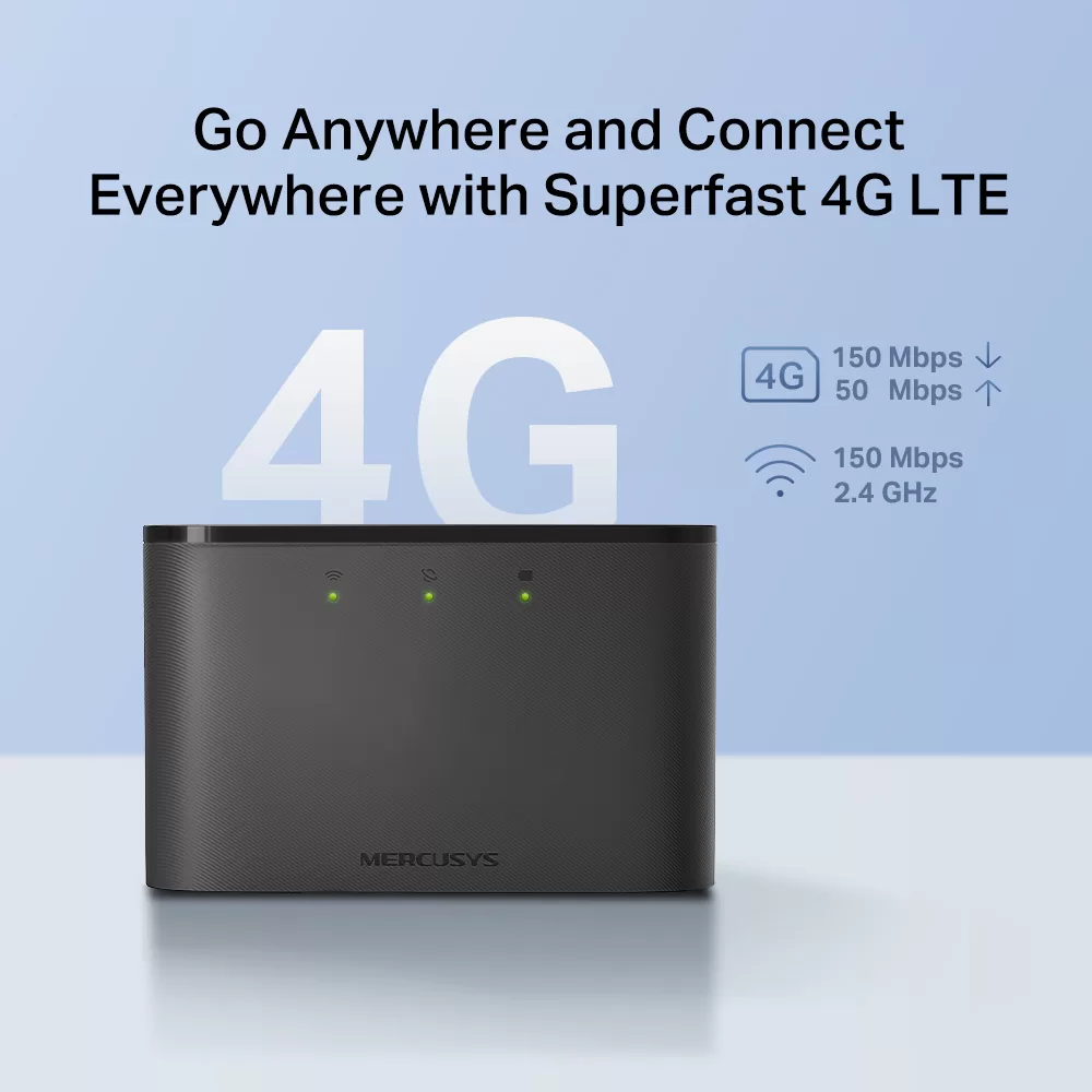 MERCUSYS router MT110, 4G LTE, WiFi 150 Mbps, 2200mAh, Ver. 2.0 4 MERCUSYS router MT110, 4G LTE, WiFi 150 Mbps, 2200mAh, Ver. 2.0 - Image 2