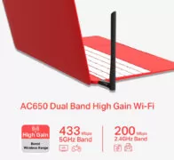 MERCUSYS ασύρματος USB αντάπτορας δικτύου MU6H, 650Mbps, 2.4/5GHz, V 1.0 2