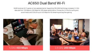 MERCUSYS ασύρματος USB αντάπτορας δικτύου MU6H, 650Mbps, 2.4/5GHz, V 1.0 4