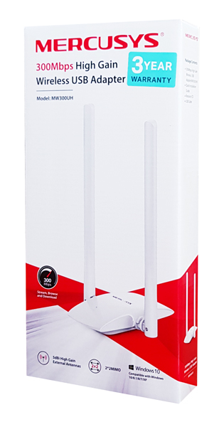 MERCUSYS ασύρματος USB αντάπτορας δικτύου MW300UH, 300Mbps, Ver. 1 5 MERCUSYS ασύρματος USB αντάπτορας δικτύου MW300UH, 300Mbps, Ver. 1 - Image 3