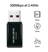 MERCUSYS ασύρματος USB αντάπτορας δικτύου MW300UM, 300Mbps, Ver 4.0 10 MERCUSYS ασύρματος USB αντάπτορας δικτύου MW300UM, 300Mbps, Ver 4.0 3