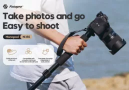 FOTOPRO μονόποδο φωτογράφισης N-155, πτυσσόμενο έως 155cm, έως 2kg, μαύρο 3