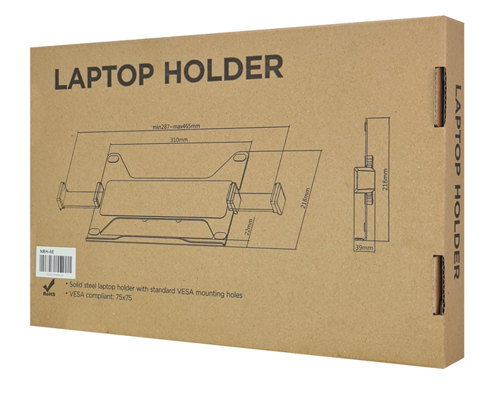 BRATECK βάση laptop NBH-6E για βάση οθονών, VESA 75x75, 11.6-17.3", γκρι 9 BRATECK βάση laptop NBH-6E για βάση οθονών, VESA 75x75, 11.6-17.3", γκρι - Image 7