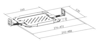 BRATECK βάση laptop NBH-8 για βάση οθονών VESA, έως 17", μαύρη 10 BRATECK βάση laptop NBH-8 για βάση οθονών VESA, έως 17", μαύρη 4