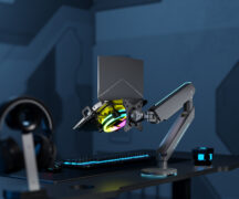 BRATECK βάση & ψύξη laptop NBH-8GL για βάση VESA, RGB, έως 17", μαύρη 10 BRATECK βάση & ψύξη laptop NBH-8GL για βάση VESA, RGB, έως 17", μαύρη 2