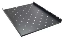 POWERTECH σταθερό ράφι για rack 19" NETW-0019, βάθος 650mm, μαύρο, 2τμχ