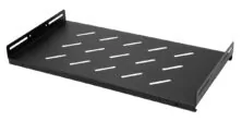 POWERTECH σταθερό ράφι για rack 19" NETW-0042, βάθος 250mm, μαύρο