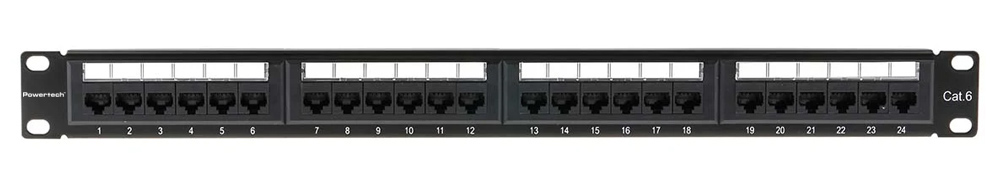 POWERTECH patch panel NETW-0046 για rack 19"/1U, 24 θυρών, CAT 6 UTP, μαύρο 7 POWERTECH patch panel NETW-0046 για rack 19"/1U, 24 θυρών, CAT 6 UTP, μαύρο - Image 5