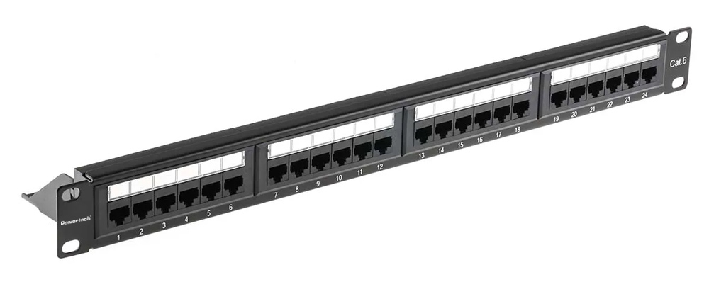 POWERTECH patch panel NETW-0046 για rack 19"/1U, 24 θυρών, CAT 6 UTP, μαύρο 3 POWERTECH patch panel NETW-0046 για rack 19"/1U, 24 θυρών, CAT 6 UTP, μαύρο