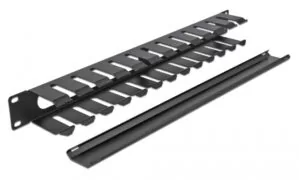 POWERTECH cable management NETW-0047 για rack 19"/1U, μεταλλικό, μαύρο 4
