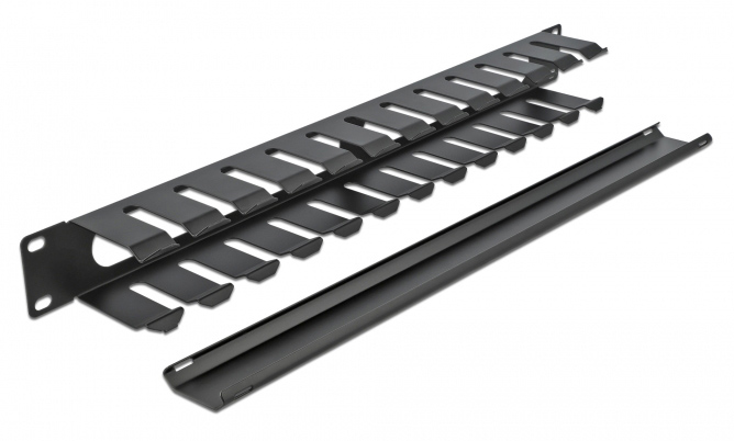 POWERTECH cable management NETW-0047 για rack 19"/1U, μεταλλικό, μαύρο 6 POWERTECH cable management NETW-0047 για rack 19"/1U, μεταλλικό, μαύρο - Image 4